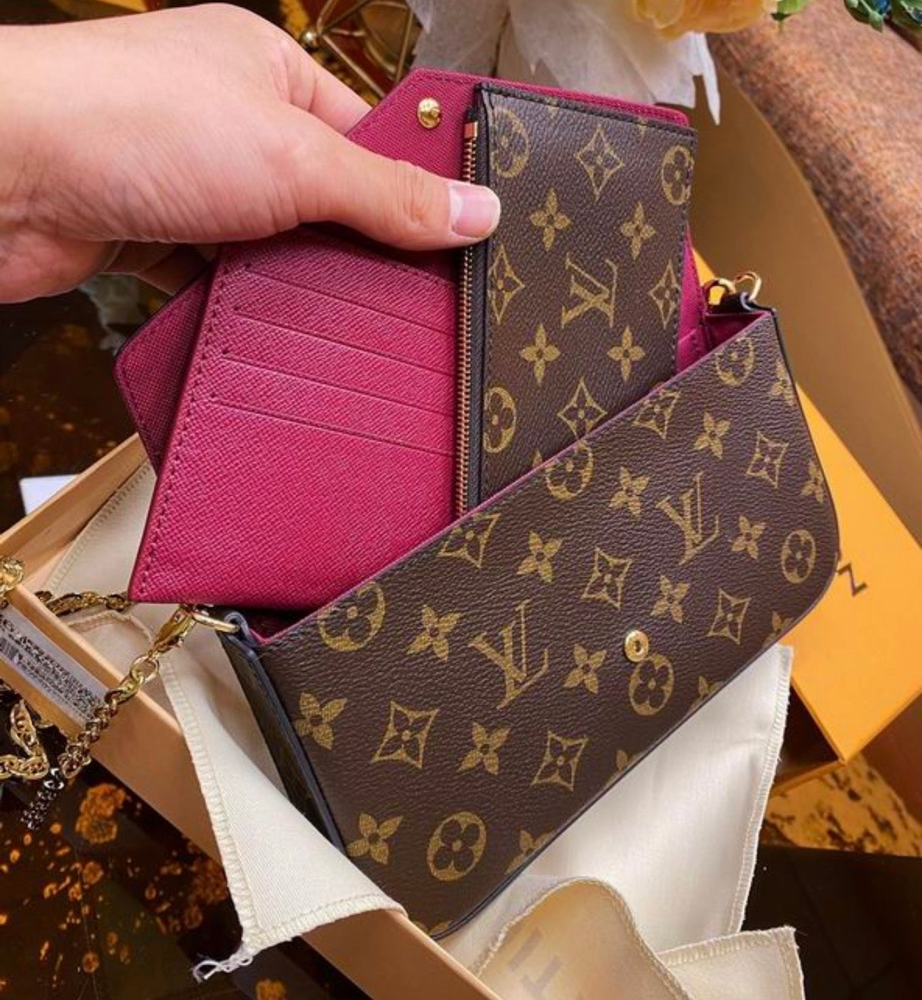 Borsa trio felice